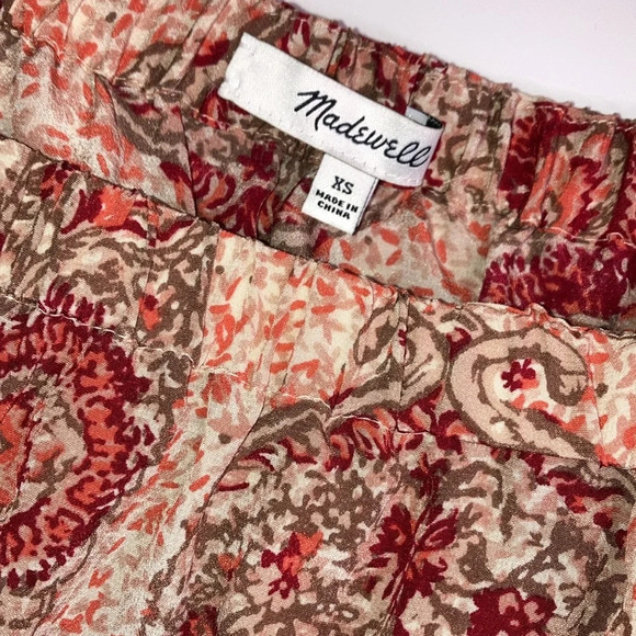 Madewell ๐ฅ100% Silk Off the Shoulder Top size extra small - Picture 2 of 11